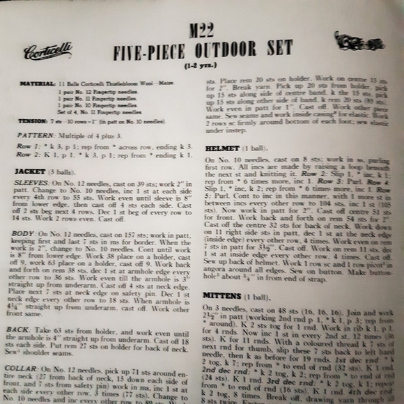 VTG 1940-50's Hand Knit Woolies Instructional Magazine - Picture 6 of 7